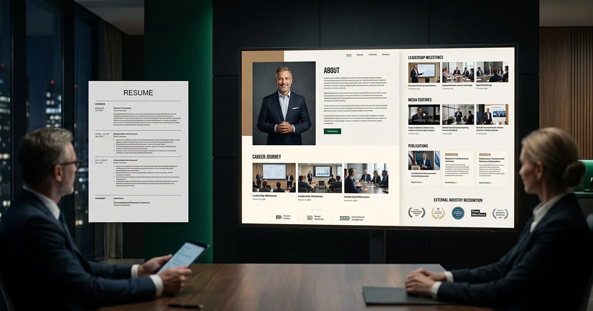 Personal Biography vs Professional Resume: Which One Actually Builds Authority Online?