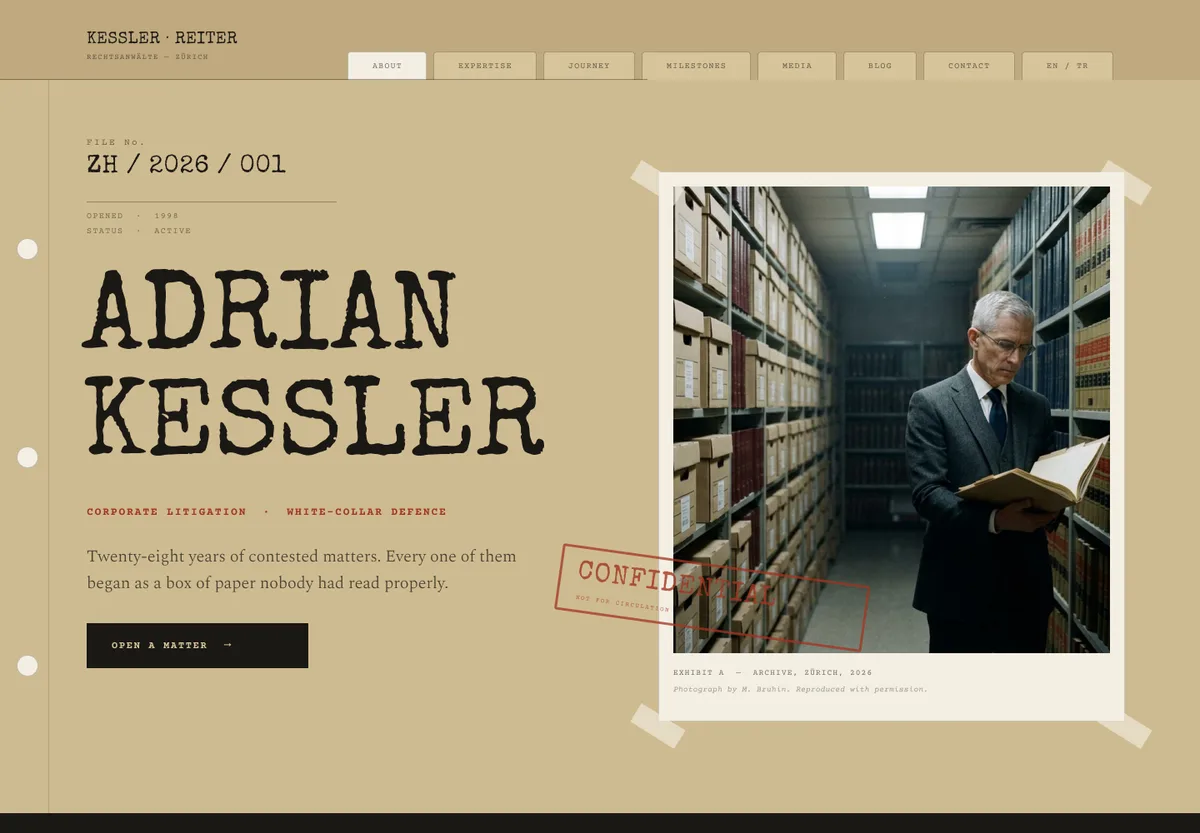 Lawyer-1 design preview